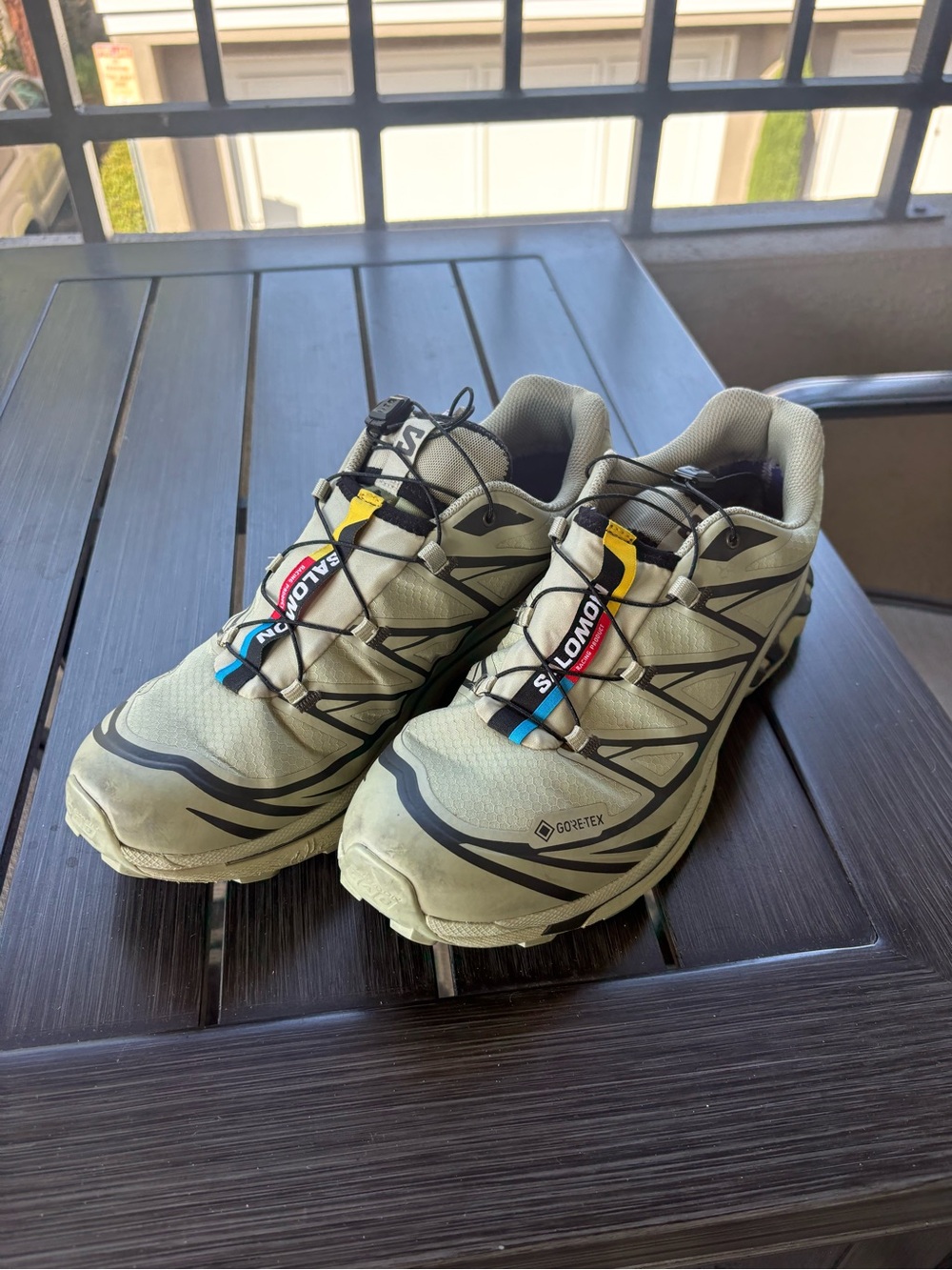 Salomon Men's Olive Green and Black Trail Running Shoes